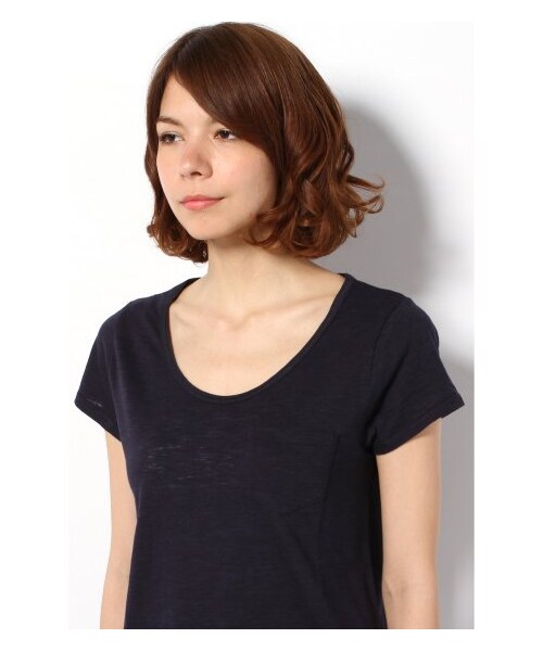 B.C STOCK（ベーセーストック）の「5 マーブルヴィンテージT（カットソー・Ｔシャツ・レディース・ブラック/グレー/ホワイト/ネイビー/ブルー A/イエロー・フリー）」の10枚目の写真