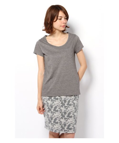 B.C STOCK（ベーセーストック）の「5 マーブルヴィンテージT（カットソー・Ｔシャツ・レディース・ブラック/グレー/ホワイト/ネイビー/ブルー A/イエロー・フリー）」の3枚目の写真