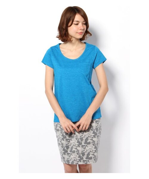 B.C STOCK（ベーセーストック）の「5 マーブルヴィンテージT（カットソー・Ｔシャツ・レディース・ブラック/グレー/ホワイト/ネイビー/ブルー A/イエロー・フリー）」の5枚目の写真