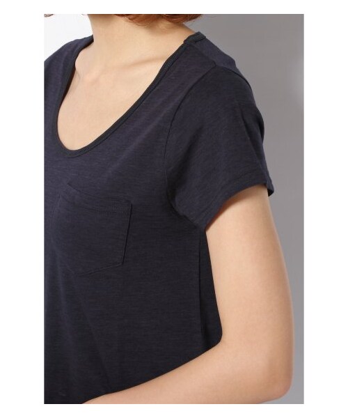 B.C STOCK（ベーセーストック）の「5 マーブルヴィンテージT（カットソー・Ｔシャツ・レディース・ブラック/グレー/ホワイト/ネイビー/ブルー A/イエロー・フリー）」の12枚目の写真