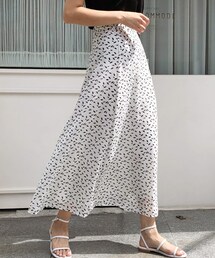 DHOLIC | フェザーパターンフレアスカート(スカート)