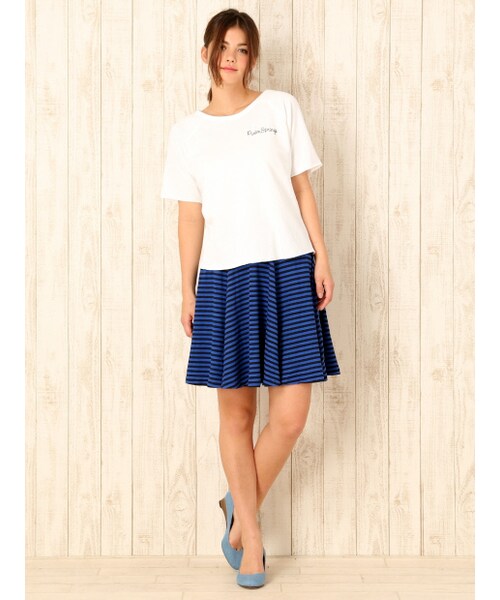 MYSELF ABAHOUSE（マイセルフアバハウス）の「ライト裏毛ラグランTシャツ（トップス・レディース・ホワイト/アイボリー・F）」の9枚目の写真