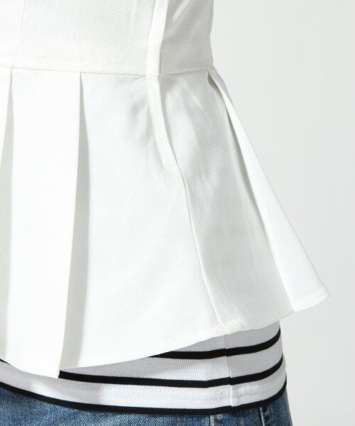 JEANASIS（ジーナシス）の「ペプラムビスチェ（トップス・レディース・オフホワイト/ブラック/ダークグリーン・FREE）」の8枚目の写真