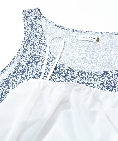 LEPSIM(レプシィム)の「セットアップマキシハナガラワンピース(ワンピース/ドレス・レディース・オフ×ネイビー/ブラウン×ネイビー/グリーン×ブラック・FREE SIZE)」の13枚目の写真