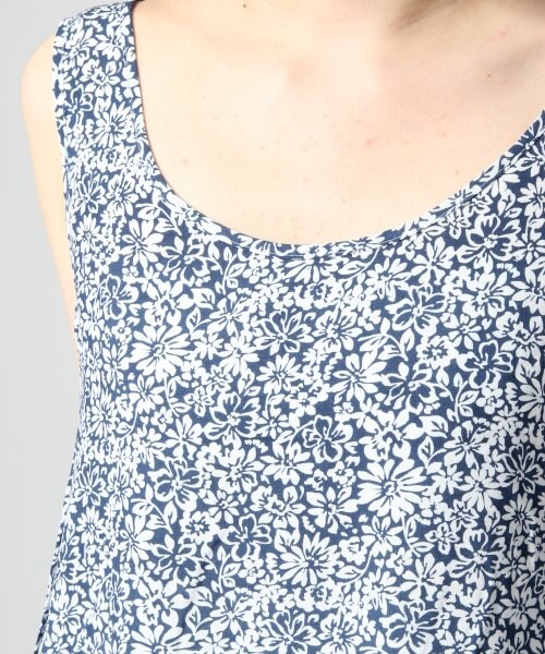 LEPSIM(レプシィム)の「セットアップマキシハナガラワンピース(ワンピース/ドレス・レディース・オフ×ネイビー/ブラウン×ネイビー/グリーン×ブラック・FREE SIZE)」の6枚目の写真