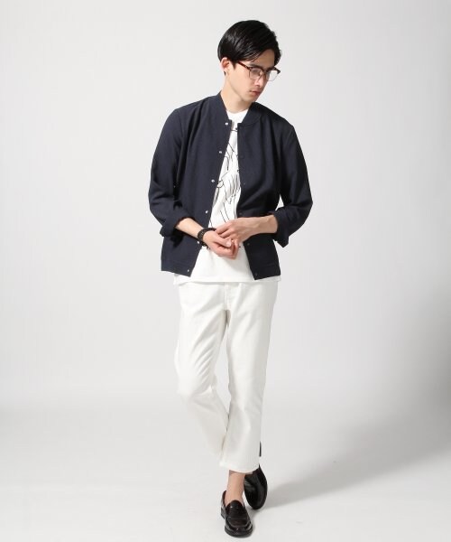 HARE（ハレ）の「シアサッカーブルゾン（ジャケット/アウター・メンズ・オフホワイト/ネイビー・Ｓ/Ｍ）」の12枚目の写真