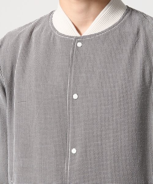 HARE（ハレ）の「シアサッカーブルゾン（ジャケット/アウター・メンズ・オフホワイト/ネイビー・Ｓ/Ｍ）」の5枚目の写真