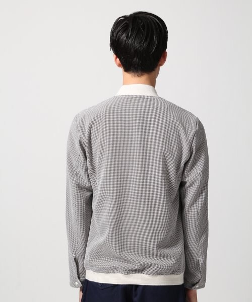 HARE（ハレ）の「シアサッカーブルゾン（ジャケット/アウター・メンズ・オフホワイト/ネイビー・Ｓ/Ｍ）」の4枚目の写真