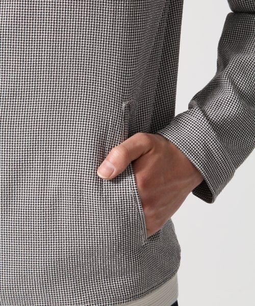 HARE（ハレ）の「シアサッカーブルゾン（ジャケット/アウター・メンズ・オフホワイト/ネイビー・Ｓ/Ｍ）」の7枚目の写真