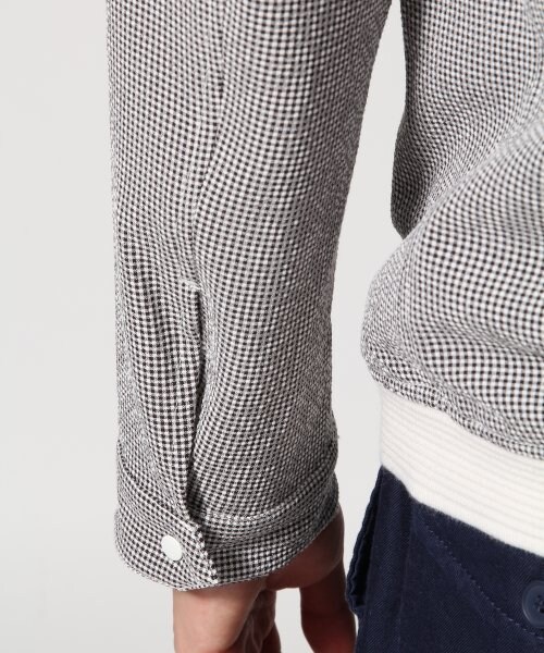 HARE（ハレ）の「シアサッカーブルゾン（ジャケット/アウター・メンズ・オフホワイト/ネイビー・Ｓ/Ｍ）」の10枚目の写真