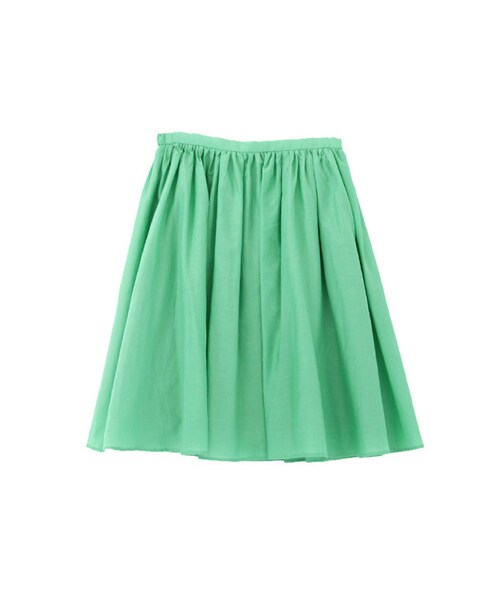 URBAN RESEARCH DOORS（アーバンリサーチドアーズ）の「綿シルクギャザースカート（スカート・レディース・GREEN/L GRAY/PINKORANGE/NAVY・one）」の3枚目の写真