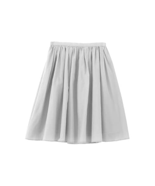 URBAN RESEARCH DOORS（アーバンリサーチドアーズ）の「綿シルクギャザースカート（スカート・レディース・GREEN/L GRAY/PINKORANGE/NAVY・one）」の2枚目の写真