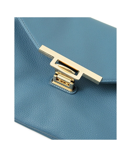 KBF(ケイビーエフ)の「メタルバックルクラッチ(バッグ・レディース・アイボリー/ブルー/ブラック・one)」の9枚目の写真