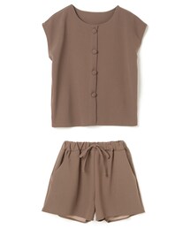 GRL | フロントボタントップスXショートパンツセットアップ(セットアップ)