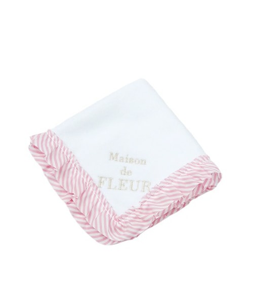 Maison de FLEUR（メゾンドフルール）の「ストライプフリルタオル