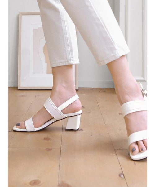 SAPPUN(サプン)の「Brussels(サンダル・レディース・White/Black・22.5-25.0cm)」の1枚目の写真