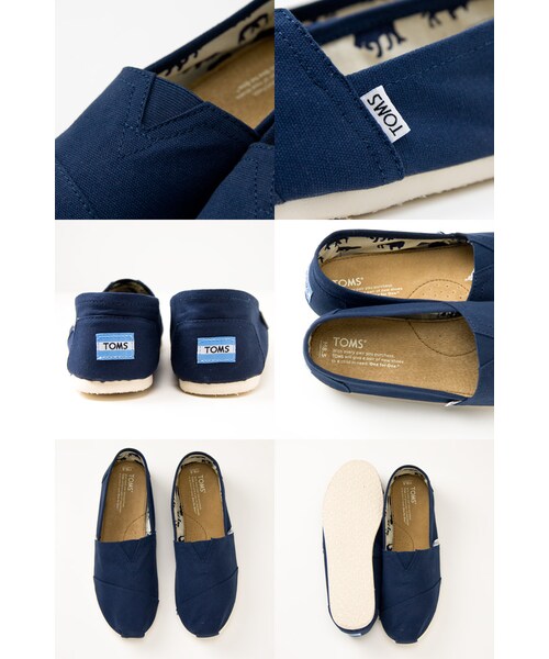 TOMS（トムス）の「TOMS トムス メンズ Canvas Men's Classics toms-classics-mens（シューズ・メンズ・Navy/Black/Pink/Natural・M8/M9）」の3枚目の写真