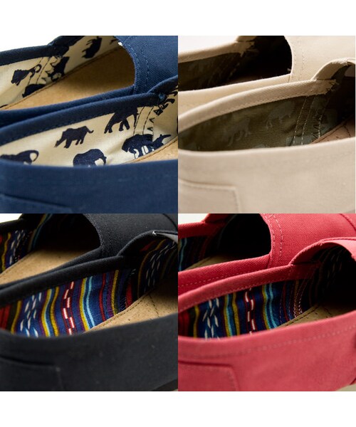 TOMS（トムス）の「TOMS トムス メンズ Canvas Men's Classics toms-classics-mens（シューズ・メンズ・Navy/Black/Pink/Natural・M8/M9）」の4枚目の写真