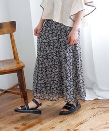 Crisp | フラワーシフォンマーメイドスカート(スカート)
