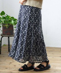 Crisp | フラワーシフォンマーメイドスカート(スカート)