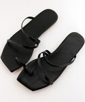 DHOLIC | サムループツーストラップサンダル(涼鞋)