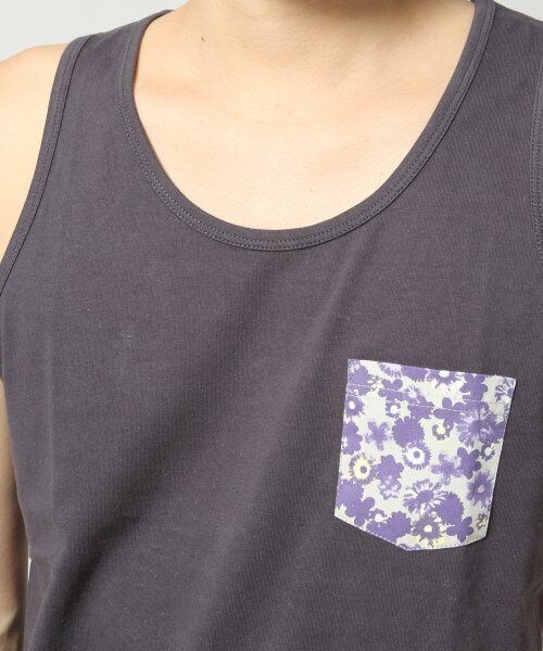 GLOBAL WORK(グローバルワーク)の「ポケツキタンクトップ(トップス・メンズ・ホワイト06/ダークグレー09/グレー15/ネイビー88・S/M/L/XL)」の9枚目の写真