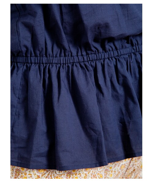 earth music&ecology(アースミュージックアンドエコロジー)の「ケープ刺繍プルオーバー(シャツ・ブラウス・レディース・アイボリー/ネイビー・XS/L)」の7枚目の写真