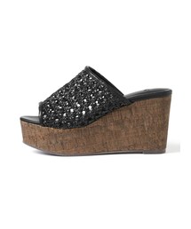 GRL | メッシュウエッジソールサンダル(サンダル)