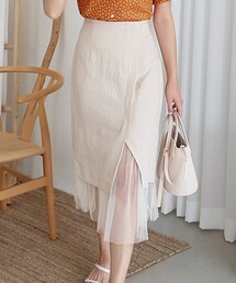 DHOLIC | シースルーレイヤードスカート(スカート)