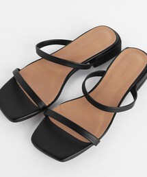 DHOLIC | ローヒールツーストラップサンダル(サンダル)