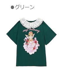 Bobon21 | エンジェルハートビッグTシャツ-全３色-(Tシャツ/カットソー)