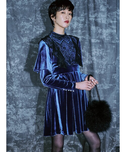 ワンピース pameo pose Coverd Mini Dress pameo pose Coverd Mini Dress PAMEO POSE Coverd Mini Dress