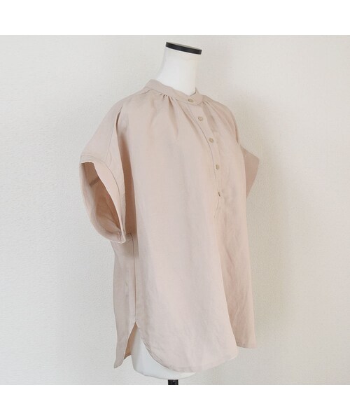 no brand（ノーブランド）の「リネンヘンリースタンドBL（シャツ/ブラウス・レディース・その他）」の14枚目の写真