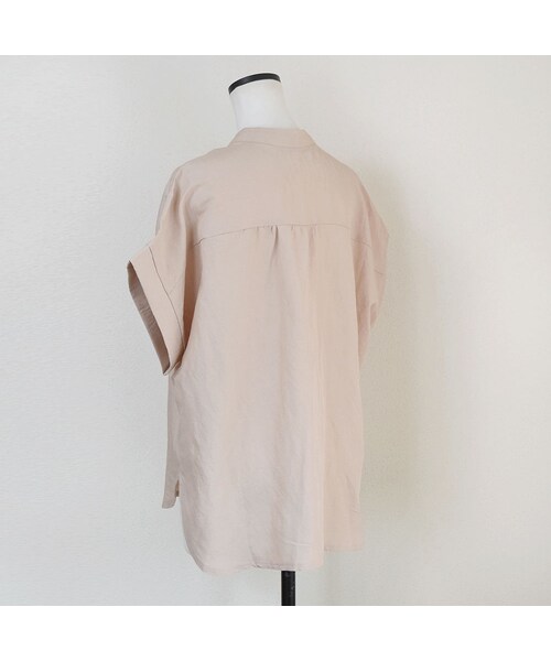 no brand（ノーブランド）の「リネンヘンリースタンドBL（シャツ/ブラウス・レディース・その他）」の15枚目の写真