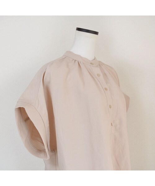 no brand（ノーブランド）の「リネンヘンリースタンドBL（シャツ/ブラウス・レディース・その他）」の13枚目の写真