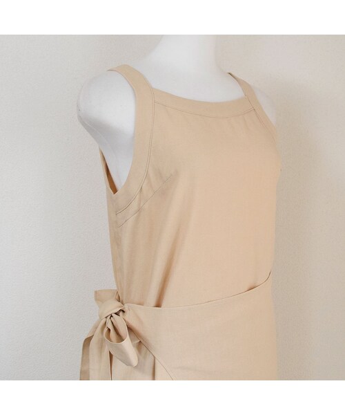 no brand（ノーブランド）の「コットンリネンエプロンOP（ワンピース・レディース・その他）」の12枚目の写真