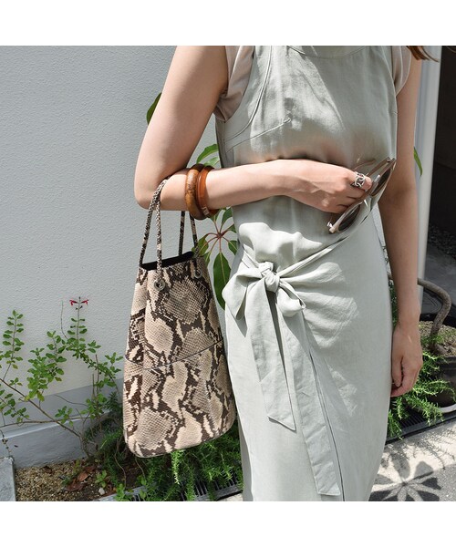 no brand（ノーブランド）の「コットンリネンエプロンOP（ワンピース・レディース・その他）」の7枚目の写真