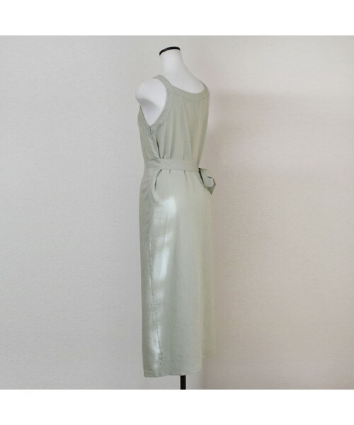 no brand（ノーブランド）の「コットンリネンエプロンOP（ワンピース・レディース・その他）」の15枚目の写真