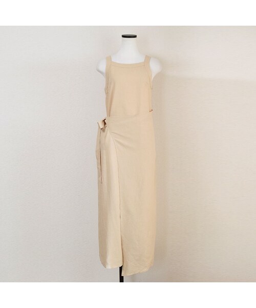 no brand（ノーブランド）の「コットンリネンエプロンOP（ワンピース・レディース・その他）」の11枚目の写真