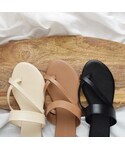 no brand | [ Marientオンラインストア ]Tong Strap Flat Sandals(涼鞋)