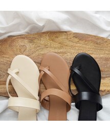 no brand | [ Marientオンラインストア ]Tong Strap Flat Sandals(サンダル)