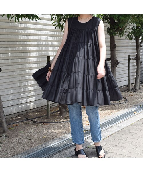 no brand（ノーブランド）の「フェアリーコットンノースリーブOne-Piece（ワンピース・レディース・その他）」の8枚目の写真