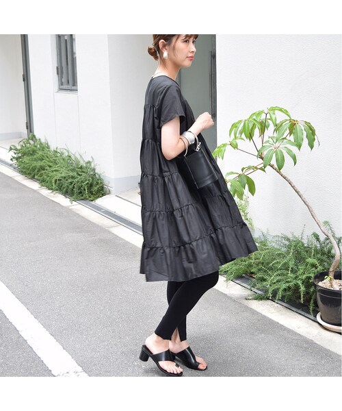 no brand（ノーブランド）の「フェアリーコットン半袖One-Piece（ワンピース・レディース・その他）」の2枚目の写真