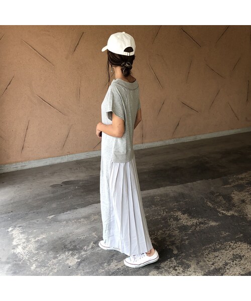 copine（コピン）の「【スペシャルプライス！定価5720円→1430円】大人気シリーズ！バックプリーツスウェットTシャツ ワンピース(3color)【クリックポスト対象商品】（ワンピース・レディース・その他）」の6枚目の写真