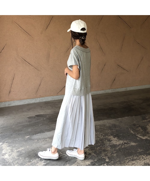 copine（コピン）の「【スペシャルプライス！定価5720円→1430円】大人気シリーズ！バックプリーツスウェットTシャツ ワンピース(3color)【クリックポスト対象商品】（ワンピース・レディース・その他）」の9枚目の写真