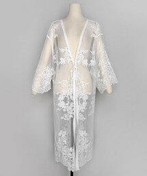 DHOLIC | 刺繍シースルーロングガウン(その他アウター)