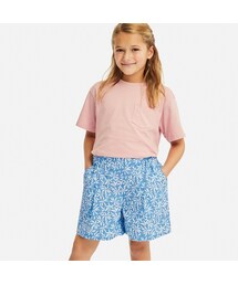UNIQLO | GIRLS イージーフレアショートパンツ(リーフ)(その他パンツ)