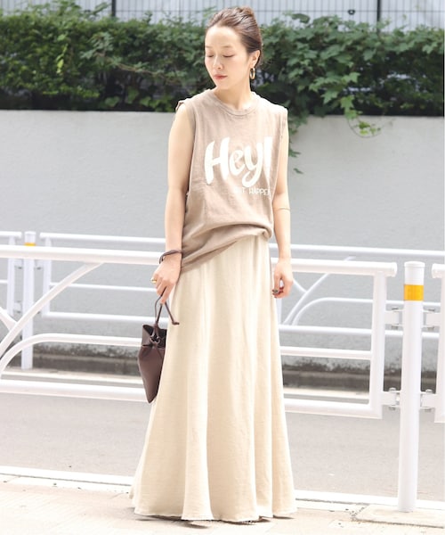 plage（プラージュ）の「urakeフレアスカート◆（スカート・ベージュ/36/在庫あり/38）」の3枚目の写真