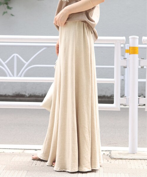 plage（プラージュ）の「urakeフレアスカート◆（スカート・ベージュ/36/在庫あり/38）」の15枚目の写真