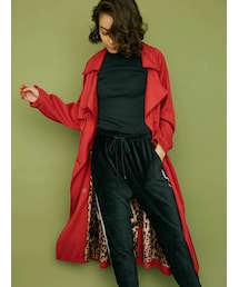 COAT LAB | lining leopard2wayオフショルトレンチコート(トレンチコート)